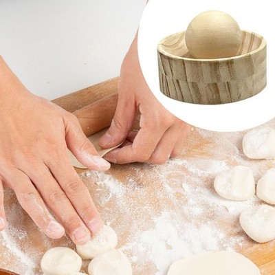 Knödelwickler Maschine Holz Rund Presswerkzeug Kompakt Küchenhelfer für