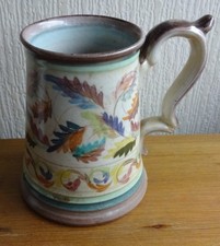 hand painted denby glyn colledge autumnal leaves tankard