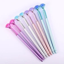 Diamond Head Crystal Ball Pen Concert Pen Ballpoint Pen Writing Stationery Gift