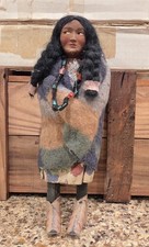 Vintage Skookum Bully Good Native American doll 10"