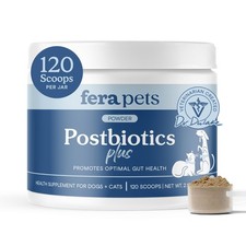 Fera Pets Postbiotics  Prebiotics Dogs Cats Slippery Elm Gut Immune 120 Scoops