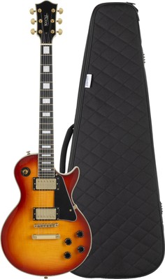 Rocktile Pro L-200OHB E-Gitarre Orange Honey Burst Gigbag Set Single-Cut HH Bag