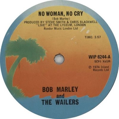 Bob Marley  The Wai - No Woman No Cry - Used Vinyl Record 7 - J12z