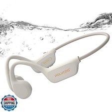 POLVCDG Swimming Headphones,IPX8 Waterproof Bone Conduction Headp