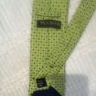 Jos. A. Bank Men’s Green/White/Gray Geometric Woven 100% Silk Tie w/ Logo — photo 3