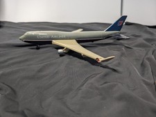Vintage Plastic United Airlines Boeing 747-400 Toy Airplane 12" Damaged