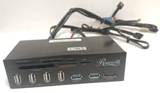 ROSEWILL 2 PORT USB 3.0 4-PORT USB 2.0 HUB ESATA MULTI INTERNAL CARD READER