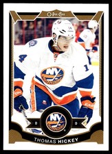 2015-16 O-Pee-Chee #497 Thomas Hickey New York Islanders Hockey Card