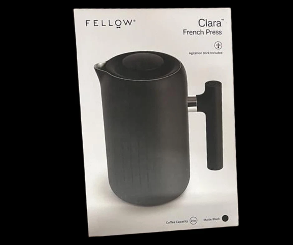 Fellow Clara French Press Coffee Maker - Matte Black, 24oz