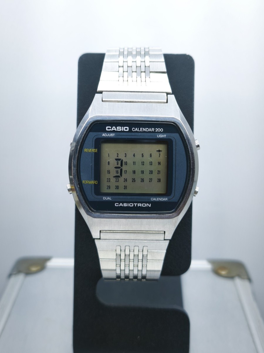 激レア　CASIO　Casiotron デジタル腕時計　L7200　ヴィンテージ Vintage Casio CASIOTRON 47CS-23 CALENDAR 200 (1980s) All Parts