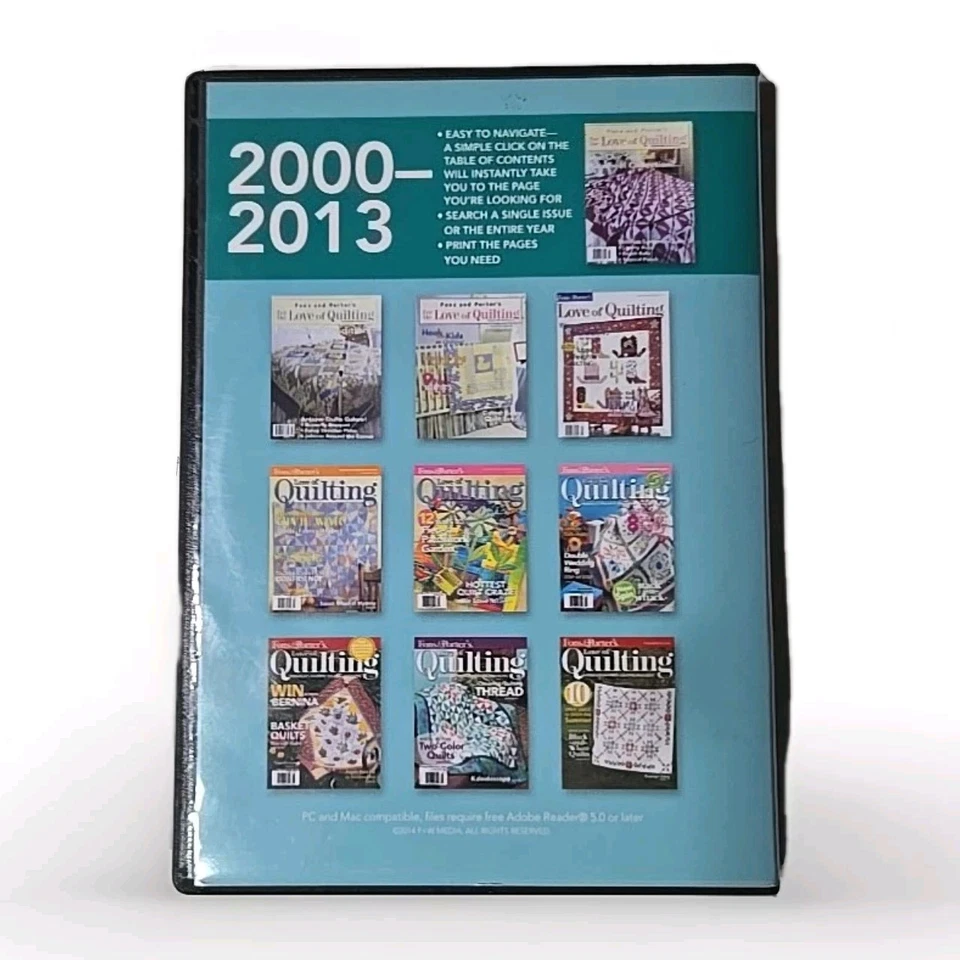 Fons & Porters Love of Quilting 2000-2013 PC & MAC Magazine Issues 25-108  - Image 2 of 4
