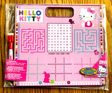 Hello Kitty 2 Sided Dry Erase Activity Board Plus Marker 2013 New Sealed