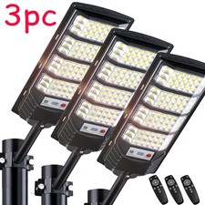 3 PACK 12000LM Solar Street Lights Outdoor wi...