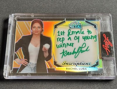 RACHEL LUBA 2025 LEAF METAL WOMEN OF SPORT GOLD /100 AUTO INSCRIPTION 🔥🔥