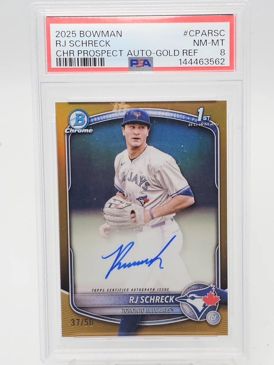 Bowman Baseball Toronto Blue Jays Sports Autographed Trading Cards