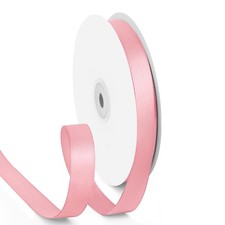 Pink Double Faced Satin Ribbon 5/8 Inch X 50 Yards Flower Bouquet Crafts