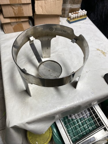 Browne Hot Beverage Dispenser Stand Stainless Drink Chafer Coffee 9” Dia. 3 Lot - Picture 11 of 22