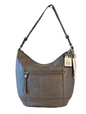 The Sak Sequoia Leather Hobo Shoulder Bag Slate RB NWT