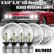 For Chevy Impala El Camino 5.75 5-34 Led Headlights Sealed Beam 4pcs