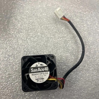 2pcs San Ace 40 4PIN SANYO DENKI cooling fan 9GA0412P3J33 DC 12V 0.49A