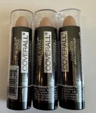 3 X Wet N Wild Coverall Coverstick Concealer #801 Light - Sealed