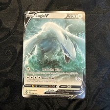 Sword & Shield Pokemon Card English Pokemon Lugia V Holo Rare Card - 138/195 From Silver Tempest (SWSH), Near Mint Condition Sword & Shield Pokemon Card English Pokemon Lugia V Holo Rare Card - 138/195 From Silver Tempest (SWSH), Near Mint Condition