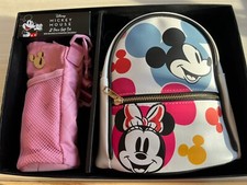 Disney Mickey  Minnie Mouse Mini Backpack  Hydration Crossbody, 2 Piece Set