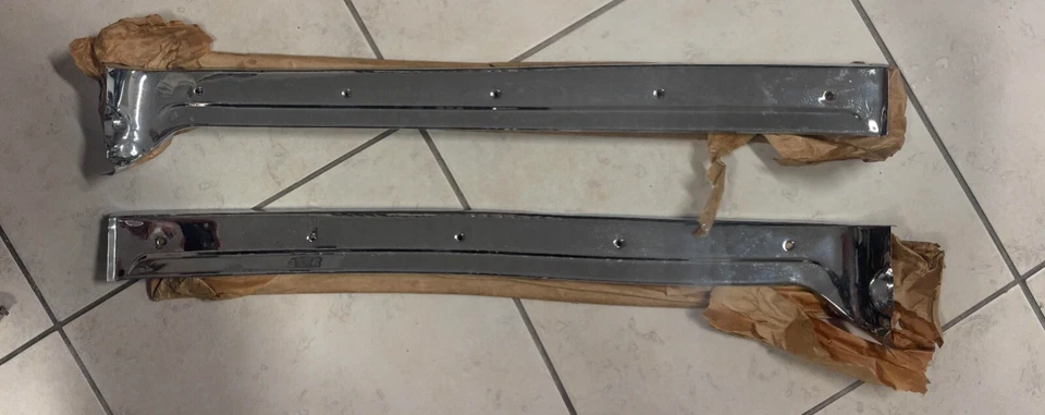 Re-chromed Original pair Sill Plates Trim Fits 1956-1960 Chevrolet Corvette 1959 - Image 2 of 4