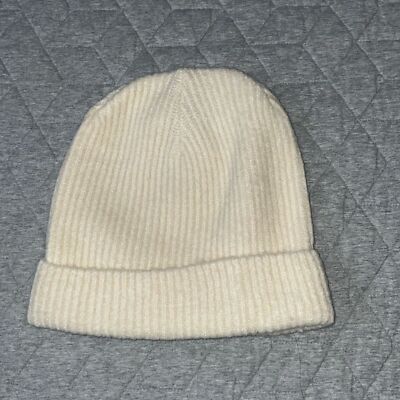 Off-White Ivory Ribbed Beanie Off White Ribbed Baby Beanie for Girls or Boys Elegant  main image 4