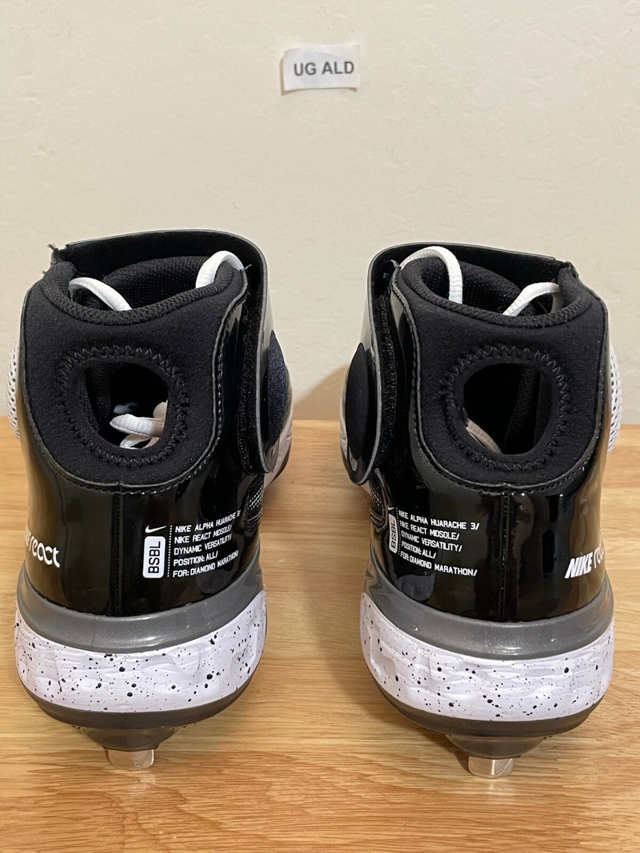 Nike Alpha Huarache Elite 3 Mid Metal Spiked Baseball Cleats  display picture 2