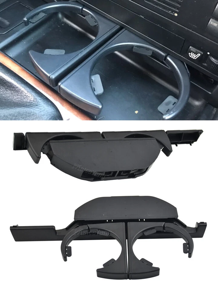 Portavasos delantero de consola LHD/RHD Negro Apto para BMW 525i / 530i 2001 2002 2003 Foto 4 de 4