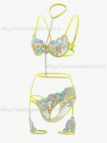 Women's Sexy Lingerie Lace Babydoll Bra Thong Set Sleepwear Underwear Nightwear