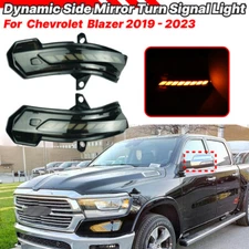 2-Color Side Wing Mirror Turn Signal Lights Lamps For Chevrolet Blazer 2019-2023