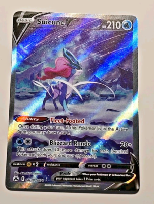 Pokemon Crown Zenith Suicune V Full Art Holoe GG38/GG70 | eBay