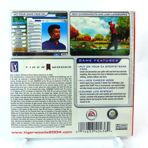 Tiger Woods PGA Tour 2004 PC CD-ROM Target Exclusive – Brand New - Picture 2 of 2