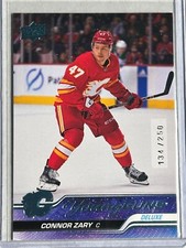 2023-24 Upper Deck Young Guns Deluxe #496 Connor Zary 134/250 - Calgary Flames