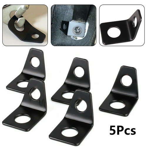 Premium Seat Belt Mounting Brackets 5x L Brackets 90 Degree Angled Kit