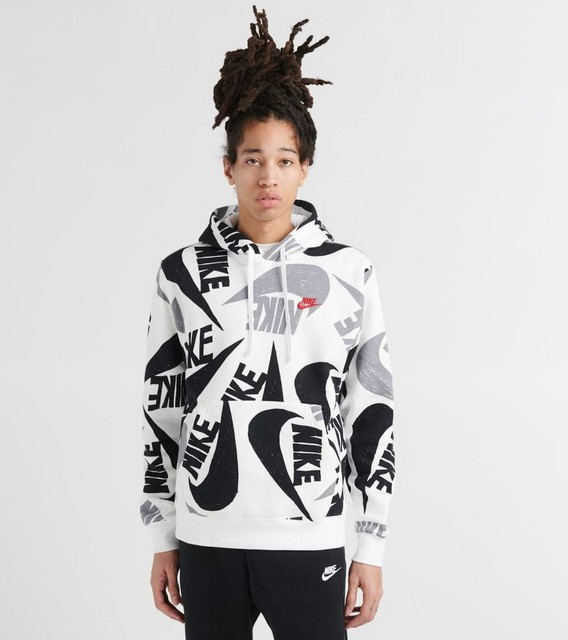 nike all over print hoodie