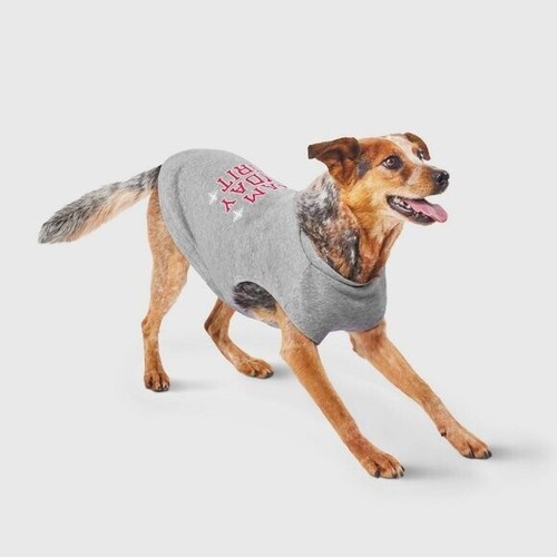 NEW! Gray "Team Holiday Spirit" Dog / Cat Pajamas Sweatshirt - Wondershop - Picture 2 of 10