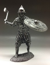 Tin toy soldiers Russian warrior 13 century 54 mm figurine metal
