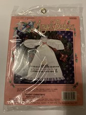 NIP Bucilla Gallery Of Stitches Angel Babies 33232 Bright Christmas 15" Vintage