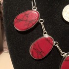 Vintage Jewelry COIN SILVER ( .900) & Genuine RED JASPER Necklace, Stamped  "SS" — photo 3