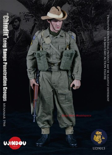 Figura de acción 1/6 UJINDOU UD9015 Chindit grupos de penetración de largo alcance Myanmar - Imagen 16 de 17