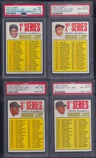 PSA 8 1967 Topps #191 3rd Series Checklist Willie Mays 214 is Tom Kelley 197-283