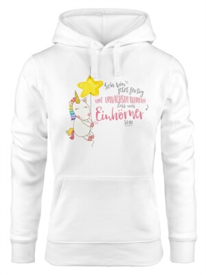 Ladies Unicorn Hoodie I'm Done Growing Up Now