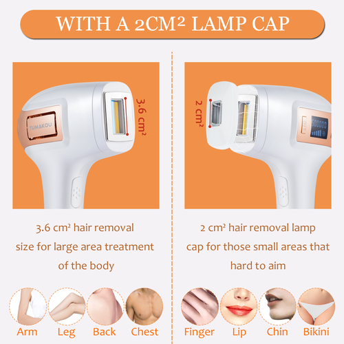 TUMAKOU Permanent IPL Hair Removal Device For Women & Men, Upgrade Ice Compress - Picture 6 of 8