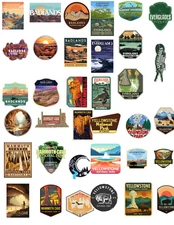 National Park Stickers