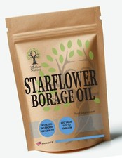 Starflower Oil - Borage Oil Capsules 1000mg Clean Natural High Strength 18% GLA
