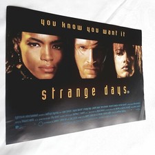 STRANGE DAYS / Original UK Mini Quad Poster 1995 40cm x 30cm