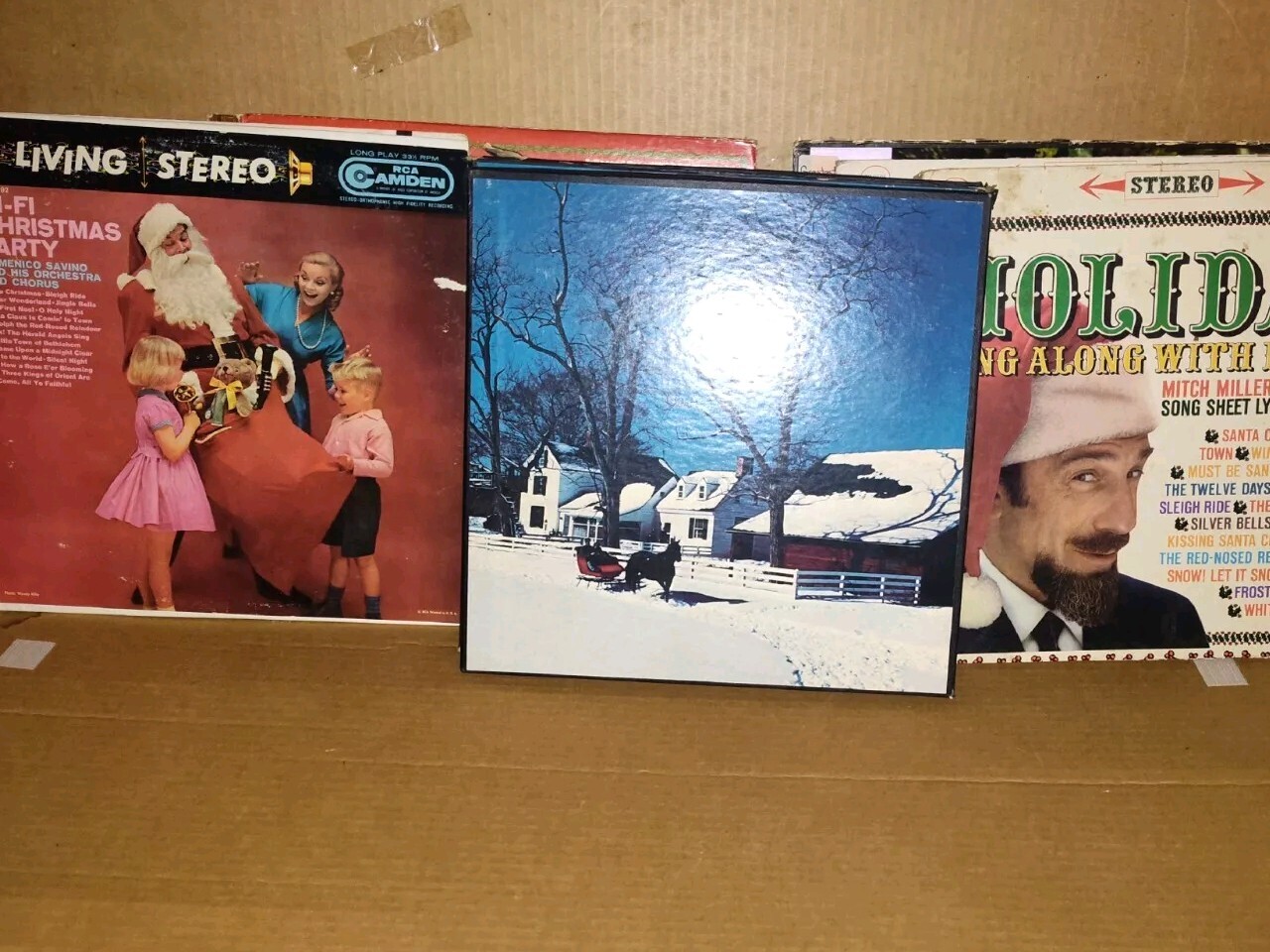 Christmas Vinyl Records Various Artists Vintage Vinyl lp Records-image